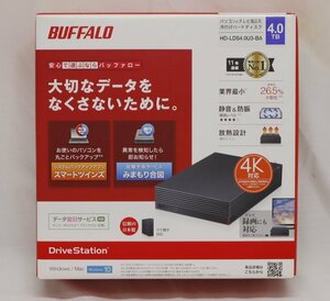 ★【BUFFALO】外付けHDD 4TB バッファロー HD-LDS4.0U3-BA /未開封品/ab4396