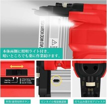 1276 送料無料 Abeden 充電式ピンタッカ 充電式エア タッカー 18V 単発連続切替可 マキタ互換 BL1860等対応 新制度領収証可能_画像2