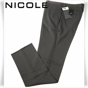 新品1円～★ニコル セレクション NICOLE selection メンズ TRABEST シャンブレーツイル スラックスパンツ 46 M ノータック ◆3147◆