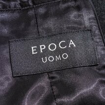 新品1円～★定価11万エポカ ウォモ EPOCA UOMO メンズ 日本尾州生地シルク絹混 ウール毛 圧縮ツイードチェスターコート 50 XL ◆3609_画像10