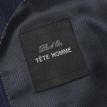 新品1円～★定価7.5万 Black On TETE HOMME テットオム 伊生地 LANEROSSI ラネロッシ マルゾット 秋冬 ウール毛 スーツ 94AB4 ◆4198◆_画像8