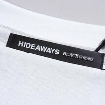 新品1円～★HIDEAWAYS NICOLE ハイダウェイ ニコル メンズ 長袖 エンボスプリントロングスリーブTシャツ 48 L カットソー 白 本物 ◆4274◆_画像10