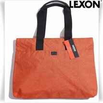 新品1円～★フランス発ブランド♪LEXON レクソン ウールインデックス トートバッグ 軽量 肩掛け可能 大容量 オレンジ ◆4687◆_画像1