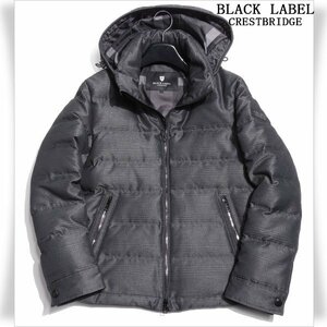 新品1円～★定価6.9万 BLACK LABEL ブラックレーベル クレストブリッジ シャドーグレンチェックダウンジャケット M ダウンコート◆4720◆