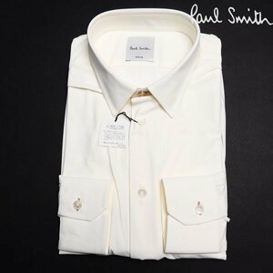 新品1円～★定価2.2万 ポールスミス Paul Smith 長袖 ストレッチシャツ M 白 正規店本物 ◆5123◆