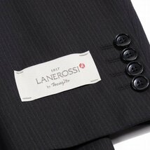 新品1円～★定価7.5万 Black On TETE HOMME テットオム 伊生地 LANEROSSI ラネロッシ マルゾット 秋冬 ウール毛 スーツ 106BB8 黒◆5401◆_画像6