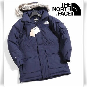 新品1円～★THE NORTH FACE ザ ノース フェイス メンズ リサイクルド マクマードパーカ ダウンジャケット コート USA Sサイズ 紺 ◆5419◆