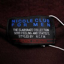 新品1円～★ニコルクラブフォーメン NICOLE CLUB FOR MEN 秋冬 長袖 ウール毛 ビ－バ－オフタ－トルプルオーバー ニット 50 LL ◆5553◆_画像6