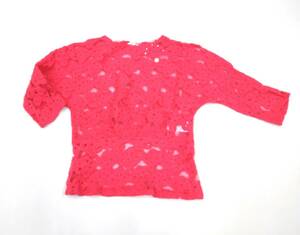  used Tsumori Chisato TSUMORI CHISATO short sleeves knitted sia- knitted pink 2