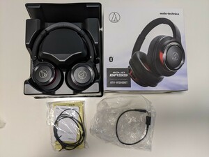 ワイヤレスヘッドホン ATH-WS660BT BRD ブラックレッド technica　オーディオテクニカ ソリッドベース