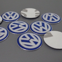 VW　ロゴステッカーBlue 　Key case 他に　 ▽Pntj *_画像2