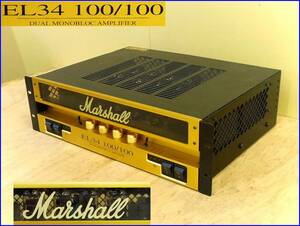 USED■Marshall / マーシャル パワーアンプ EL34 100/100■現状販売□デュアル・モノブロック・アンプ 各100W 真空管 tube