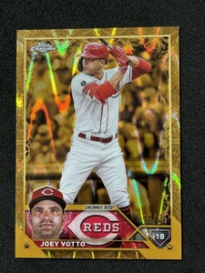 2023 TOPPS GILDED COLLECTION BASEBALL Joey Votto Ray Wave Gold Etch /25