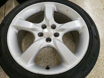 ◎傷小良品 深溝ラジアルタイヤ付 スバル レガシィBL5純正 17inc 7j +55 100/5H Laufen 215/45R17 中古4本セット インプレッサ BRZ XV_画像2