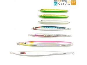 ダイワ ソルティガBSジグ 150g、セカンドステージ セカンドジグ 刃 140g 等 計7点セット