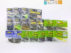 デプス Bカスタム チャター 1/2oz・Bカスタム チャター 3/8oz・バンブルヘッド 5/8oz・コンツアージグ 3/8oz 他 計18点 未使用品