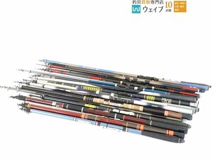 オリムピック 世紀グレ 1-18・NFT 小継 海煌 2号-300・ハイパワーX 潮時 2-540 他 磯・堤防竿 大量ジャンクセット