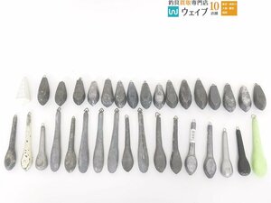 六角・胴付・蛍光・平型胴付 おもり 号数70～100号 総重量約9.9kgセット おもり オモリ 錘