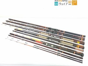 ダイワ なみのせ 120号 270・80号 240、PG 波路ペアー 50号80号 270、イカ 舟 DX 240S 等 船竿 計5本