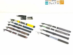 ダイワ HSミニパック 30号270、リョービ HGボートメイト 2.0、アルファタックル ボート 30号180 他 コンパクトロッド 9点セット