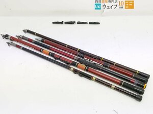 ダイワ PG 磯風 08号39、NFT 小磯 2006、リョービ 磯波 2号-48DX 他 磯竿 計5点