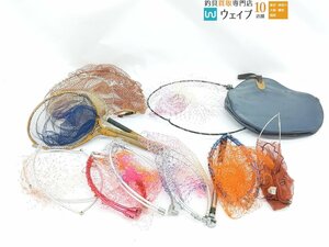 玉網 、ランディングネット、網ケース 等 計12点 釣り用品 セット ジャンク品