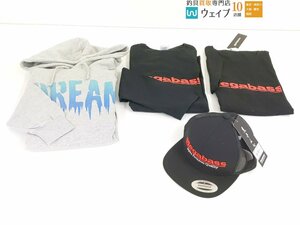 メガバス ロゴTシャツ Lサイズ・メガバス トラッカーハット No.1 等 Tシャツ ロンT キャップ パーカー 計4点 未使用品あり