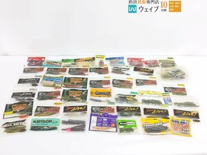 ダイワ精工 ジェリーベイト、メガバス ガレージメイド、ヤマシタ メバルベイト 等 計45点 ワームセット