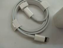 ■純正 Apple アップル 20W USB-C電源アダプタ a2305 emc 3597 USB-C - Lightning充電ケーブル 　　C　_画像2