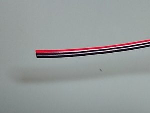 【ダイエイ電線】KVF(UL2468) 異色平行スピーカーコード 2xAWG22 赤/黒 30m