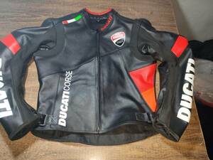  abroad high quality postage included DUCATI CORSE Ducati * Corse leather racing jacket size all sorts replica custom possibility 