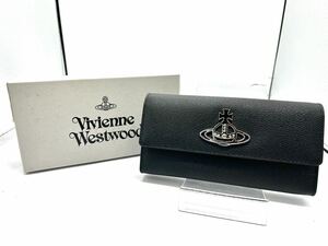 未使用保管品 VIVIENNE WESTWOOD ヴィヴィアンウエストウッド 長財布 黒 L字ファスナー アニー ロングウォレット