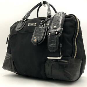 TUMI トゥミ Georgetown コレクション プロスペクト A4 ビジネスバッグ ブリーフケース クロコ 黒 ナイロン レザー メンズ