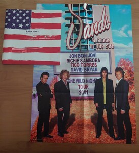 ★ボン・ジョヴィ Bon Jovi★ONE WILD NIGHT 2001 ワン・ワイルド・ナイト★ツアーパンフレット★ポスター付★concert brochure★中古品