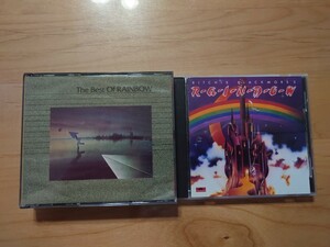 ★レインボー Rainbow★Ritchie blackmore's rainbow 国内盤★The Best Of Rainbow★2CD★中古品★ジャケット経年傷み、汚れ