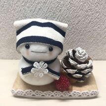 ハンドメイド　ゆきだるま クリスマス　冬のインテリア　雪だるま　_画像1