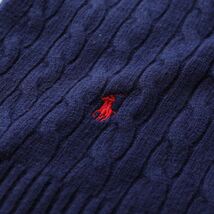 新品■POLO RALPH LAUREN■ケーブルニットマフラー■ ポロ ラルフローレン ダークグレー■ポニーロゴ刺繍■CLASSIC CABLE SCARF PC0731_画像2