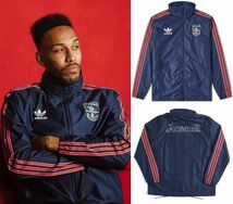 【サイズ選択】アディダス x アーセナルFC 90-92 ナイロンジャケット■adidas x Arsenal '90-92' レインジャケット■ネイビー　/　紺 _画像1