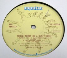 ☆彡 英國盤 Ken Hensley Proud Words On A Dusty Shelf [ UK ORIG '73 Bronze ILPS 9223 ] EX/URIAH HEEP_画像6