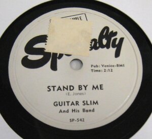 ** BLUES PROMO 78rpm ** Guitar Slim And His Band Stand By Me / Our Only Child[ US'55 Specialty XSP-542 ] SP record 