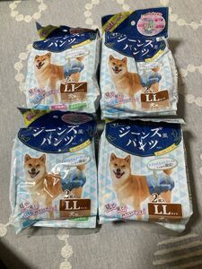 犬　オムツ　オシメ　ジーンズ風パンツ　ペット　ドギーマン　LLサイズ　13〜18kg 8枚