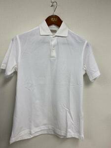 UNITED ARROWS SOVEREIGN short sleeves stretch polo-shirt shirt size S men's Arrows white 