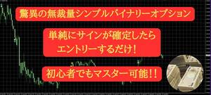 ★BO　5分足推奨 驚異の無裁量シンプルバイナリーオプションサインツール★サインが確定したらエントリーするだけ★副業　在宅　FX　カジノ