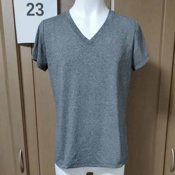 アンダーアーマー半袖TシャツMDくらい グレー 高機能素材THREADBORNEスレッドボーン×HEATGEARヒートギアで超快適
