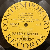 ■即決 JAZZ Barney Kessel / Carmen m3563 j38833 米オリジナル、黄黒Dg Mono マトD3D2 バーニー・ケッセル_画像5