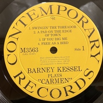 ■即決 JAZZ Barney Kessel / Carmen m3563 j38833 米オリジナル、黄黒Dg Mono マトD3D2 バーニー・ケッセル_画像6