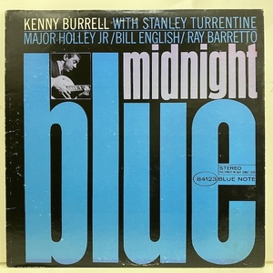 ■即決 JAZZ Kenny Burrell / Midnight Blue bst84123 j38954 米盤、Ua青ベタ「BNST-84123 STEREO VANGELDER」機械刻印 