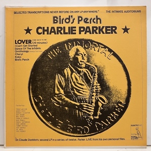 ■即決 JAZZ Charlie Parker / Bird's Perch j39043 チャーリー・パーカー、Sp音源Lpリプロ盤。