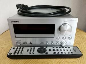 ♪♪♪ ONKYO/オンキヨー CR-N755 ネットワークCDレシーバー ハイレゾ DSD対応 シルバー 美品 ♪♪♪