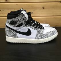 【10000円スタート】正規品 超美品 NIKE ナイキ AIR JORDAN 1 RETRO HIGH OG スニーカー 27.0㎝ DZ5485-052 ホワイト セメント _画像5